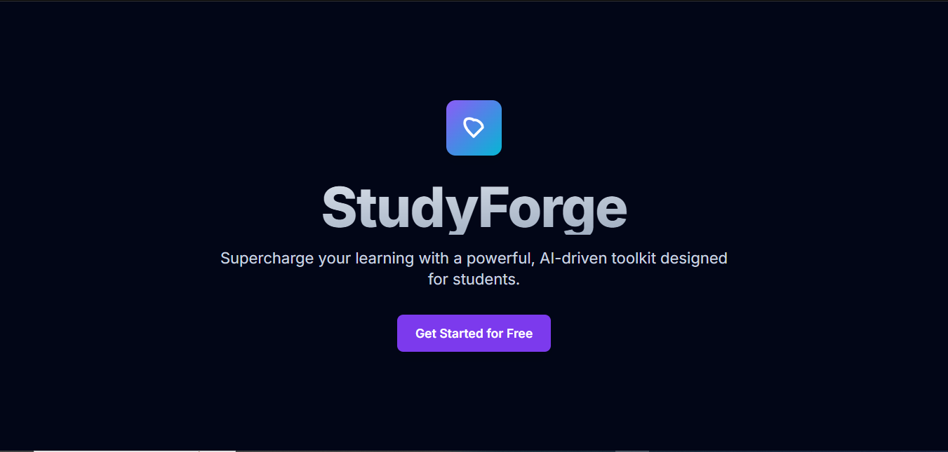StudyForge - AI Study Companion Preview