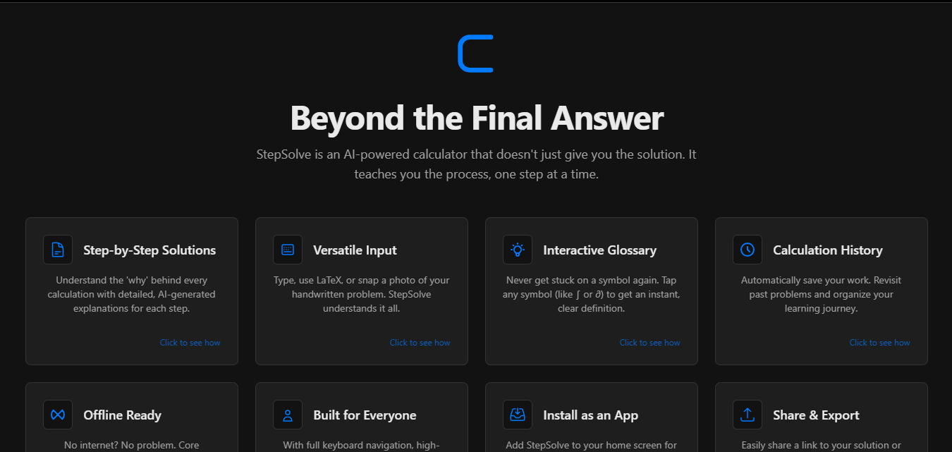 StepSolve - AI Math & Science Solver Preview
